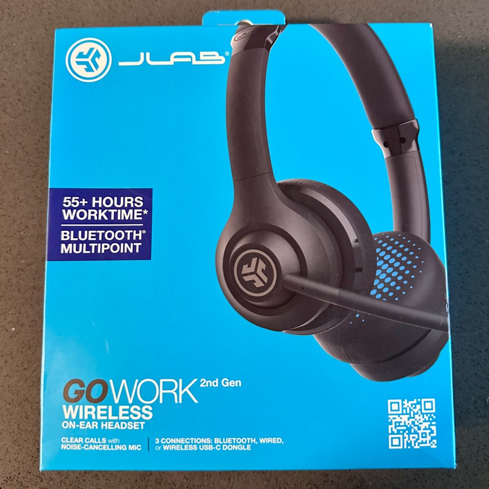 JLab Go Work Wireless On-Ear Headset - Black